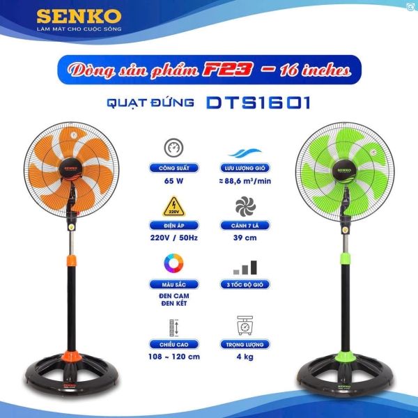 QUẠT ĐỨNG SENKO DTS1601